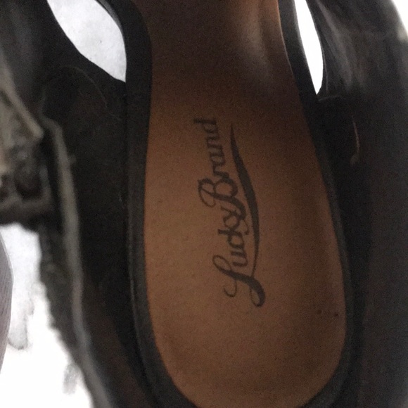 Lucky Brand wooden heel booties - Picture 5 of 6